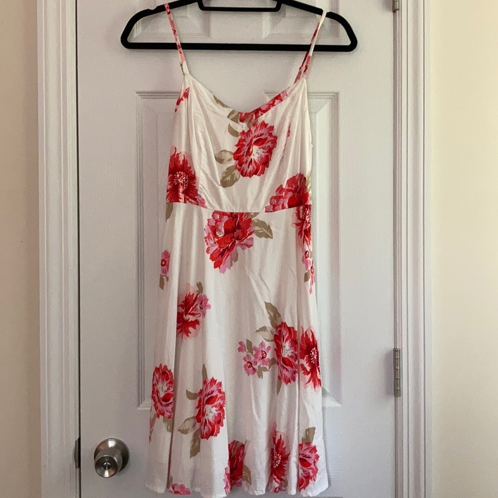 Pink and White Floral Summer Sundress